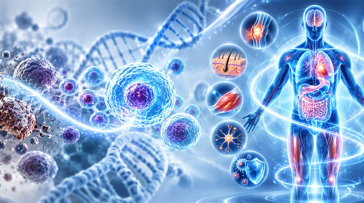 Cellular rejuvenation, DNA helix, and biological longevity organ systems