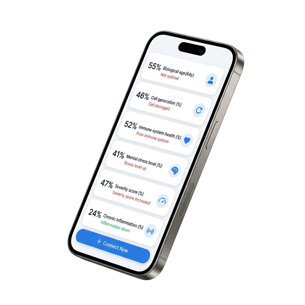 Gplife AI Health App Interface on Smartphone